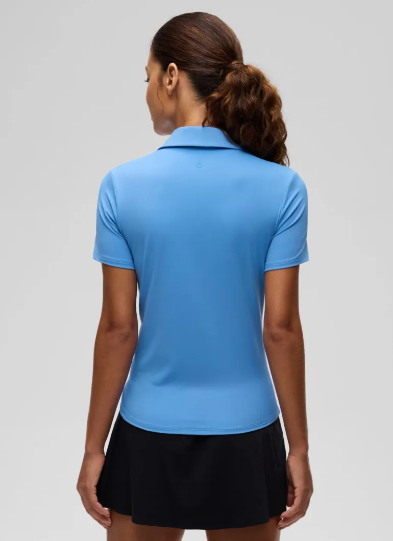 Hip Length Polo Slim Fit Short Sleeve
