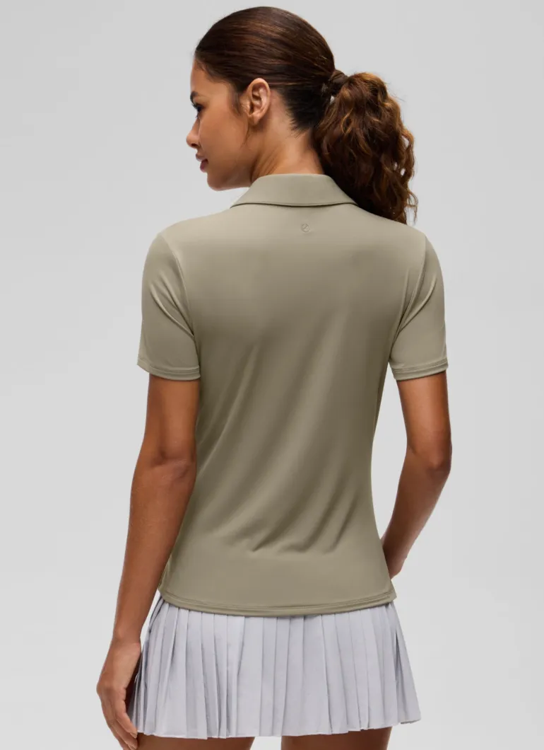 Hip Length Polo Slim Fit Short Sleeve