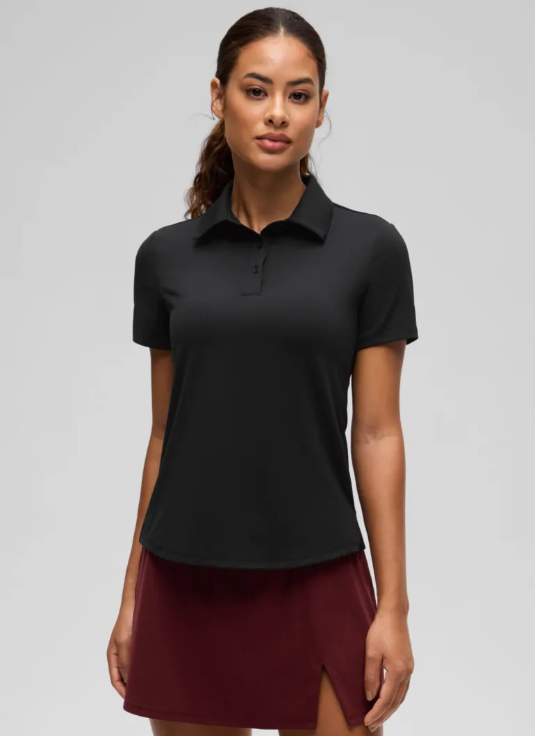 Hip Length Polo Slim Fit Short Sleeve