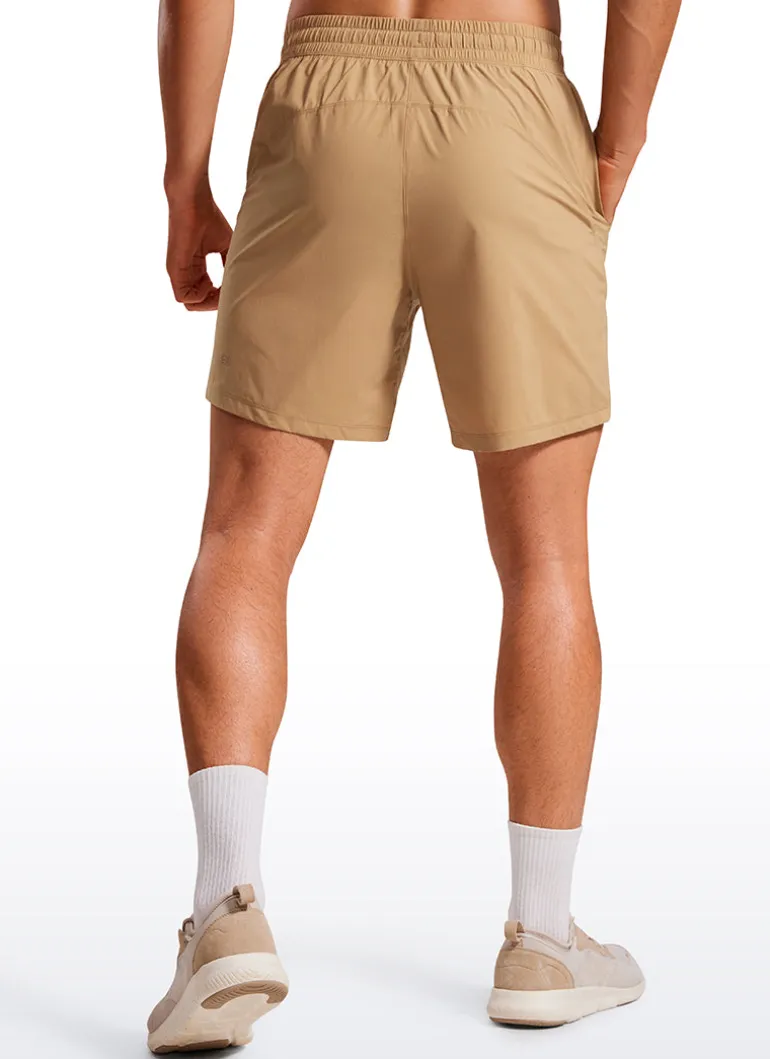 Lightweight Athletic Pocketed Shorts 7''- Linerless