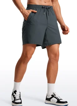 Lightweight Athletic Pocketed Shorts 7''- Linerless
