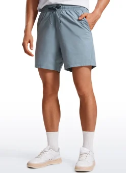 Lightweight Athletic Pocketed Shorts 7''- Linerless