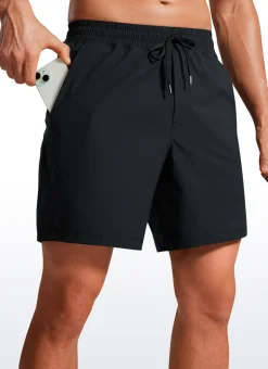 Lightweight Athletic Pocketed Shorts 7''- Linerless