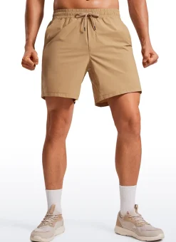 Lightweight Athletic Pocketed Shorts 7''- Linerless