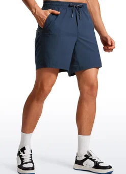 Lightweight Athletic Pocketed Shorts 7''- Linerless