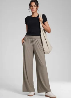 Lightweight Drapey Wide Leg Casual Pant 28