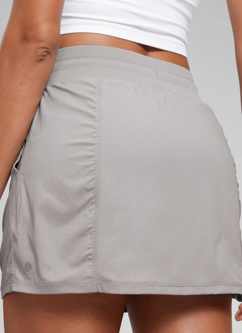 Lightweight High Rise Skirts Drawstring Skirt