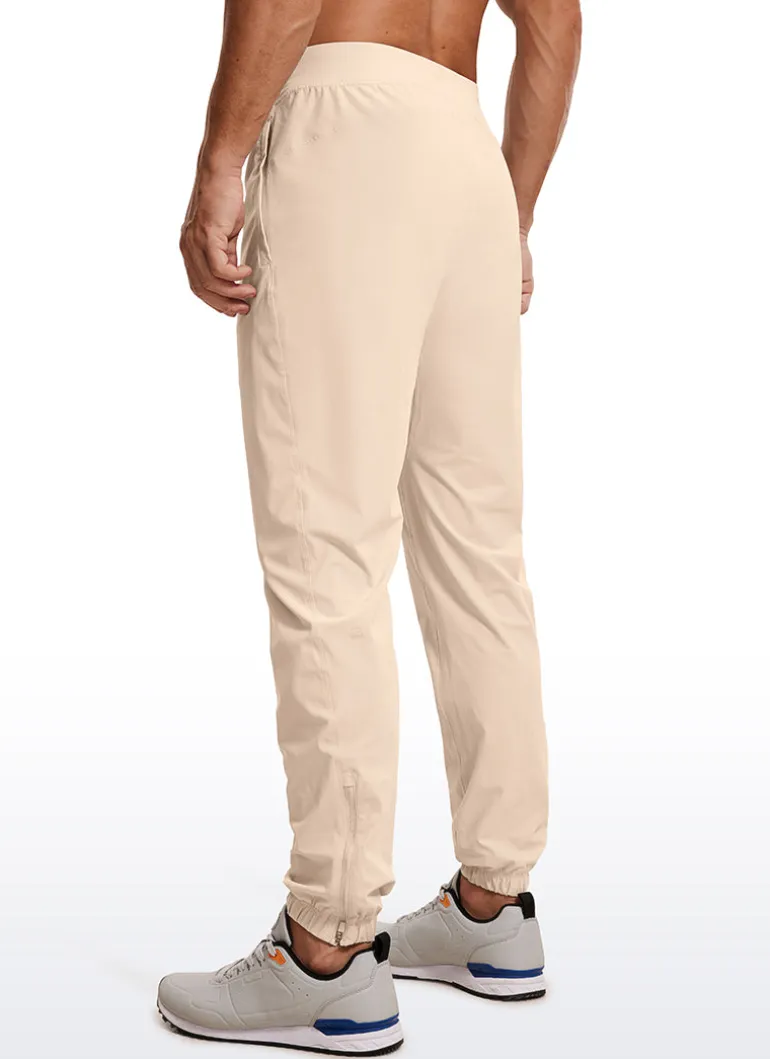 Lightweight Quick Dry Slim-Fit Joggers 29"-Zipper Pockets