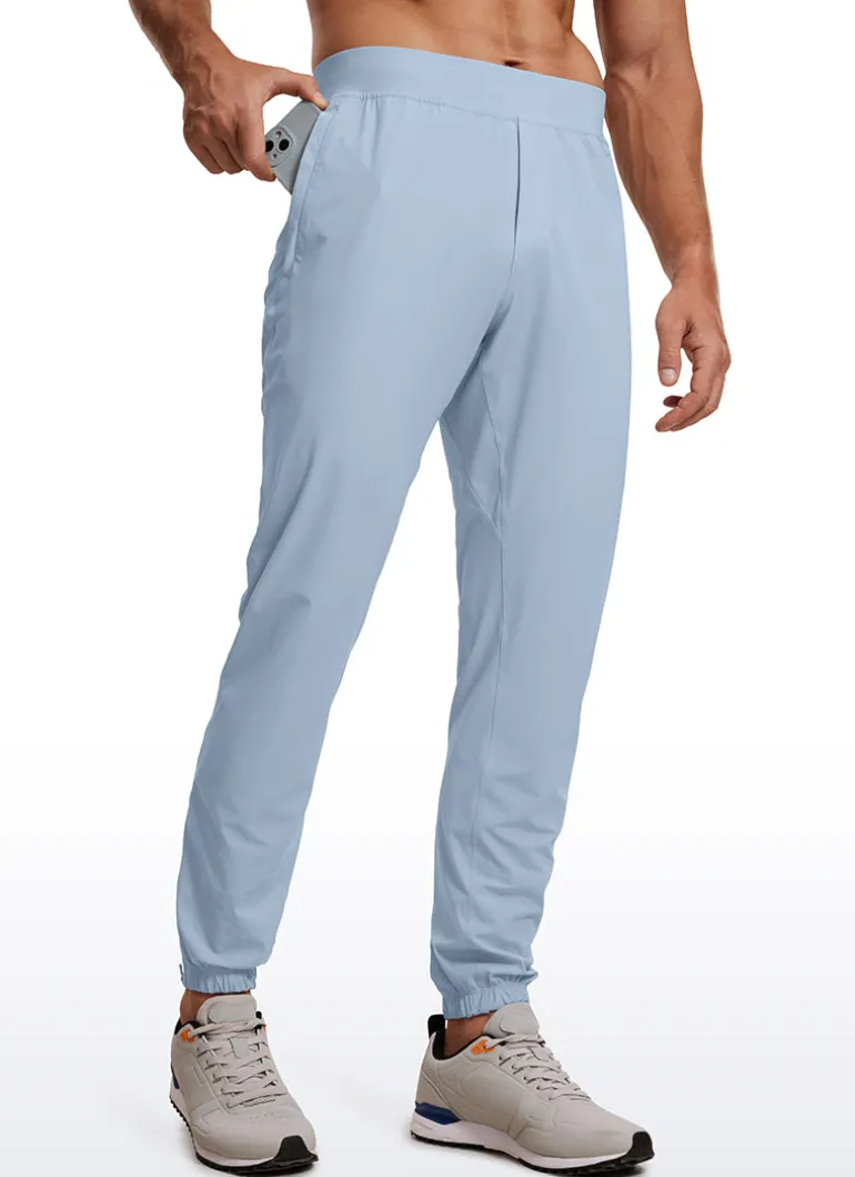 Lightweight Quick Dry Slim-Fit Joggers 29"-Zipper Pockets