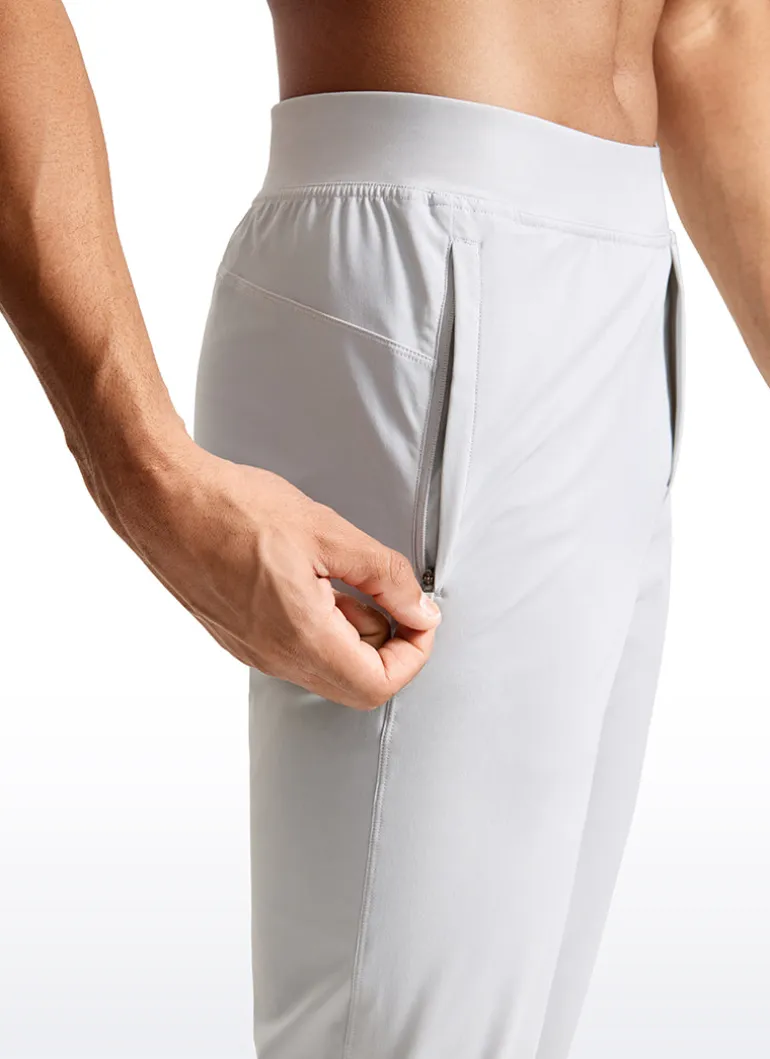 Lightweight Quick Dry Slim-Fit Joggers 31"-Zipper Pockets