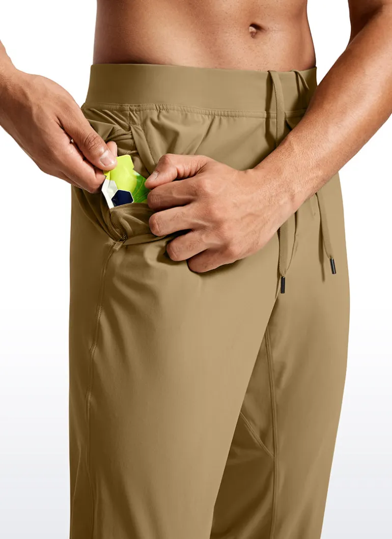 Lightweight Quick Dry Slim-Fit Joggers 31"-Zipper Pockets