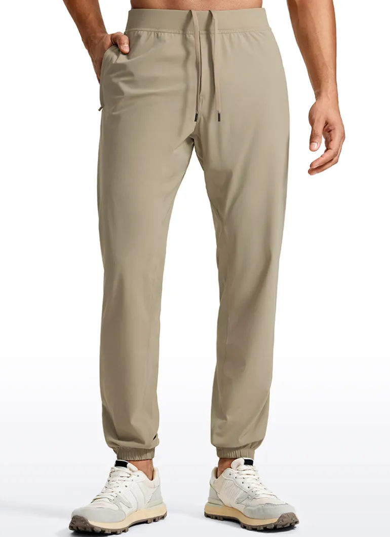 Lightweight Quick Dry Slim-Fit Joggers 31"-Zipper Pockets