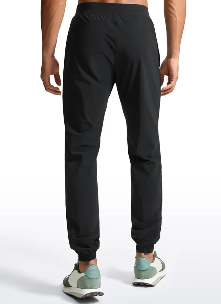 Lightweight Quick Dry Slim-Fit Joggers 31"-Zipper Pockets