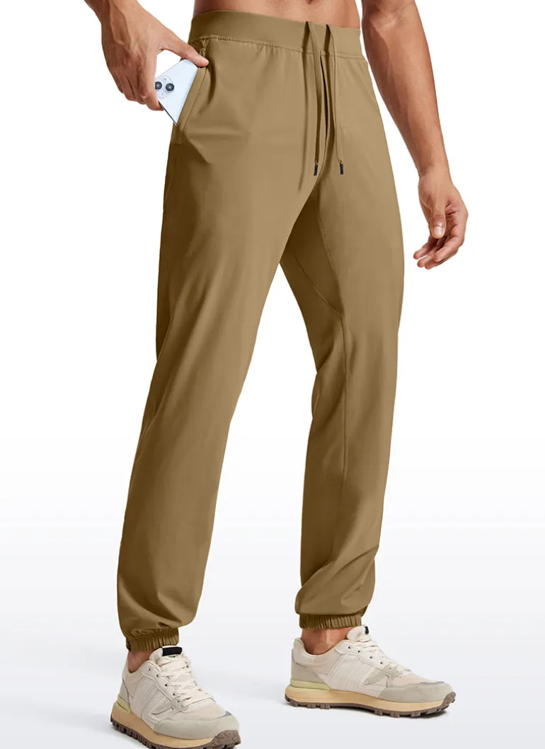 Lightweight Quick Dry Slim-Fit Joggers 31"-Zipper Pockets