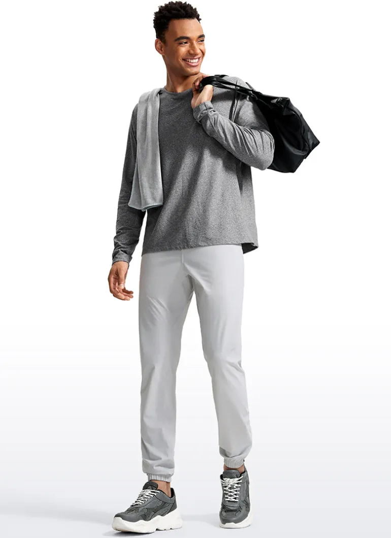 Lightweight Quick Dry Slim-Fit Joggers 31"-Zipper Pockets