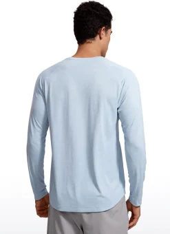 Lightweight Rounded Scallop Bottom Long Sleeves