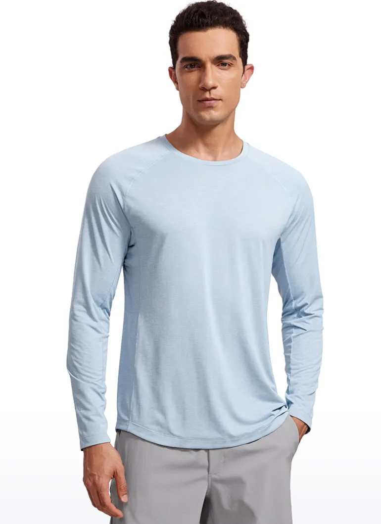 Lightweight Rounded Scallop Bottom Long Sleeves