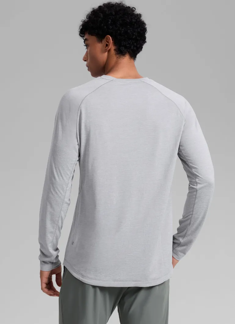 Lightweight Rounded Scallop Bottom Long Sleeves