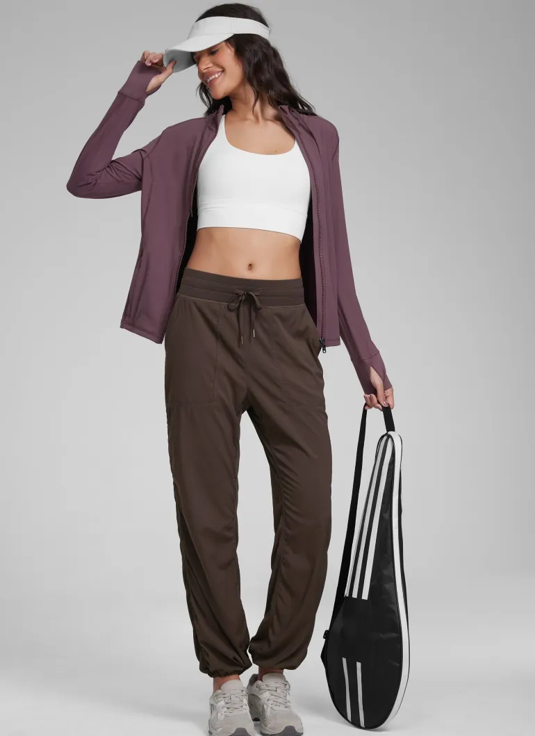 Lightweight Straight Leg Workout Pocket Pant 28"