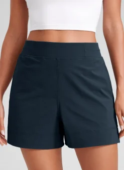 Linerless High Rise V Slit Pocket Shorts 4