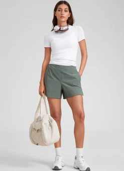 Linerless High Rise V Slit Pocket Shorts 4