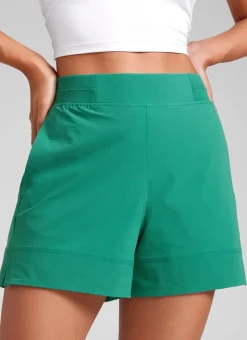 Linerless High Rise V Slit Pocket Shorts 4