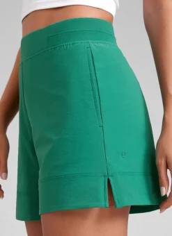 Linerless High Rise V Slit Pocket Shorts 4