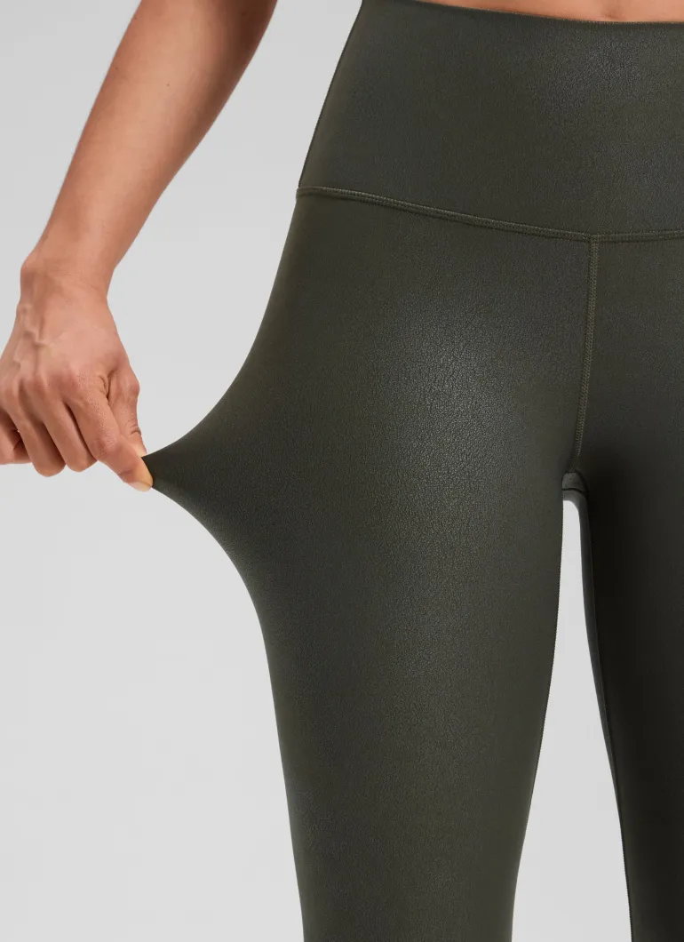 Matte Faux Leather Legging 25''