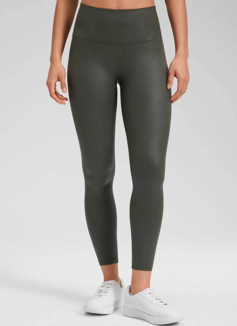 Matte Faux Leather Legging 25''