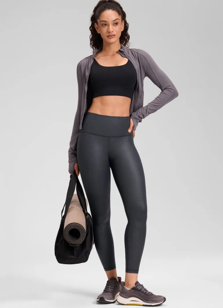 Matte Faux Leather Legging 25''
