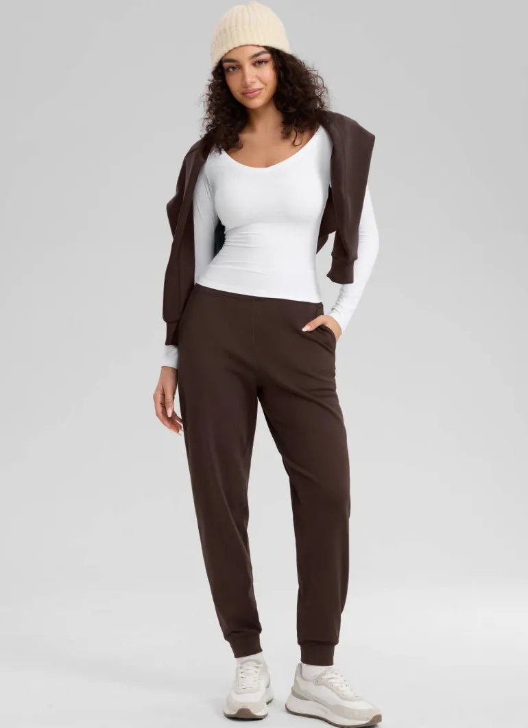 Matte Thermal Fleece Lined Jogger 27.5"