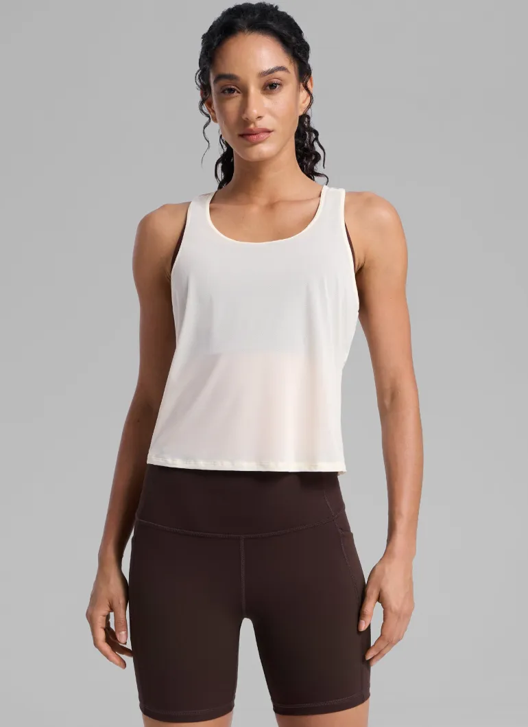 Mesh Relaxed Fit Workout Breathable Tank