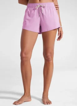 Mid Rise Side Splits Liner Pocket Shorts 3