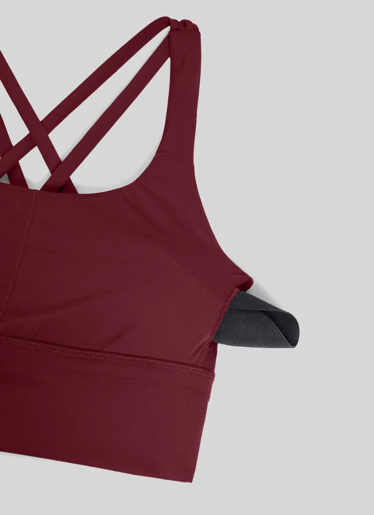 Nakedfeel Longline Criss Cross Back Bra