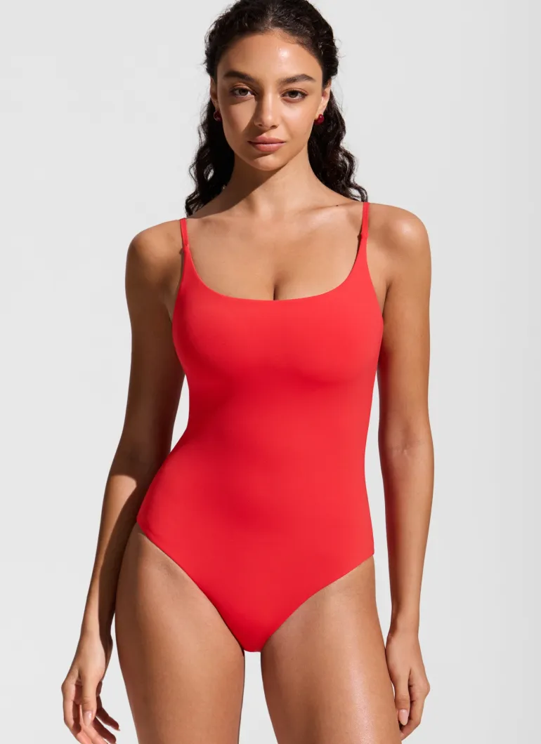 Nexfeel Scoop Neck One Piece Swimsuit