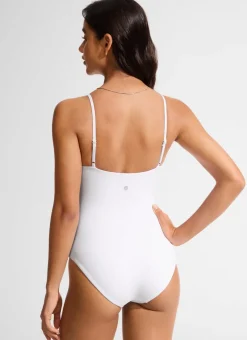Nexfeel V Neck One Piece Swimsuit