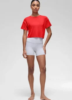Open Back Cropped Short Sleeve