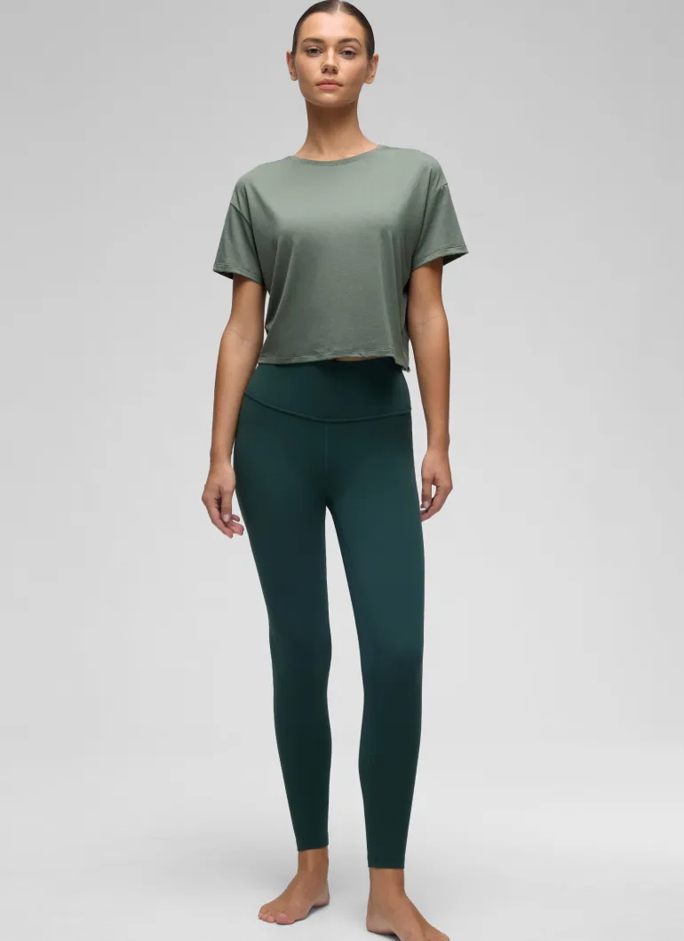 Open Back Cropped Short Sleeve