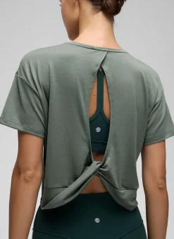 Open Back Cropped Short Sleeve