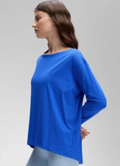 Pima Cotton Boat Neck Long Sleeve