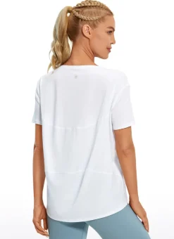 Pima Cotton Boat Neck Short Sleeve