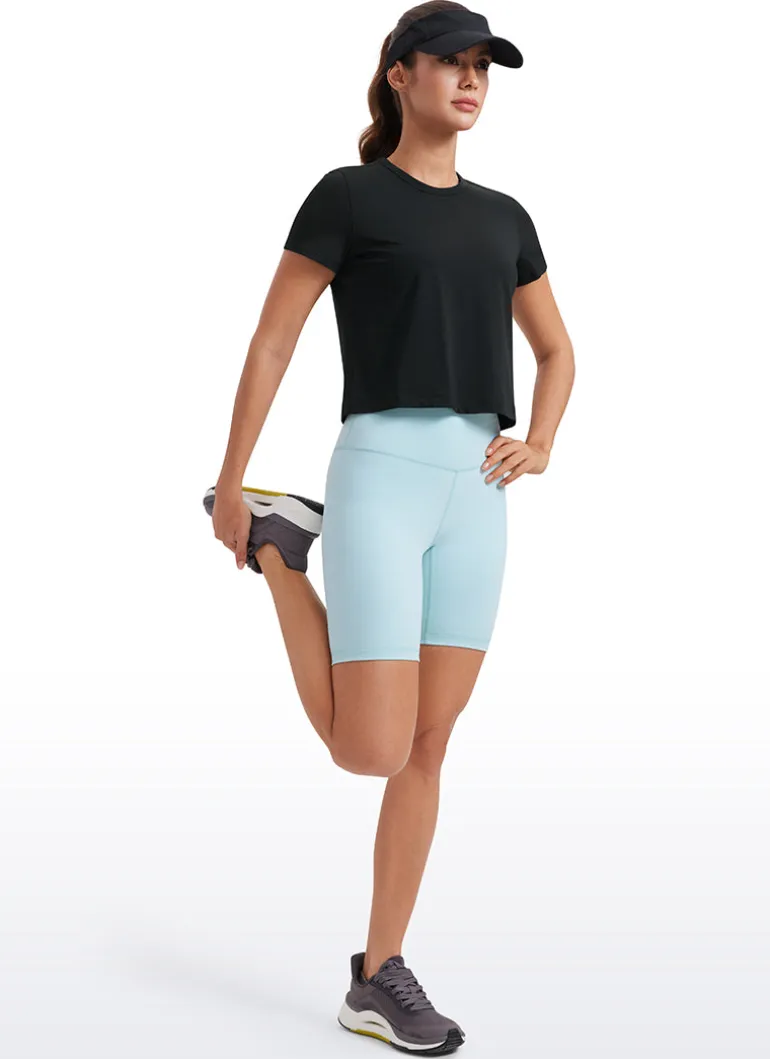 Pima Cotton Classic-Fit Cropped Short Sleeve