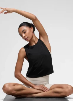 Pima Cotton Crop Deep Armhole Tank
