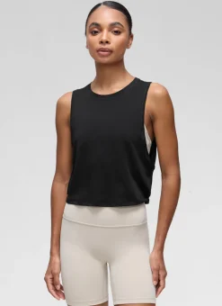 Pima Cotton Crop Deep Armhole Tank