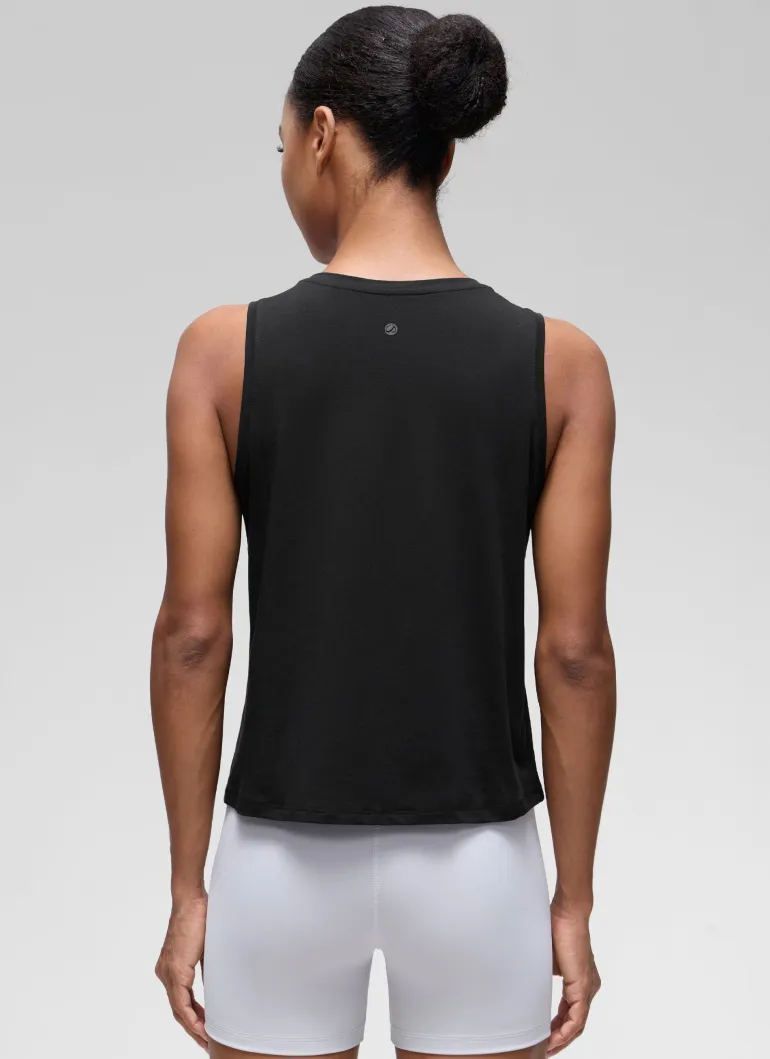 Pima Cotton Crop Round Neck Tank