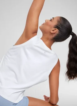 Pima Cotton Crop Round Neck Tank