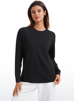Pima Cotton Loose Fit Long Sleeve