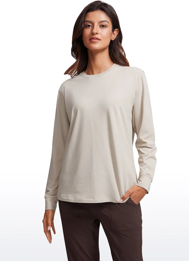 Pima Cotton Loose Fit Long Sleeve