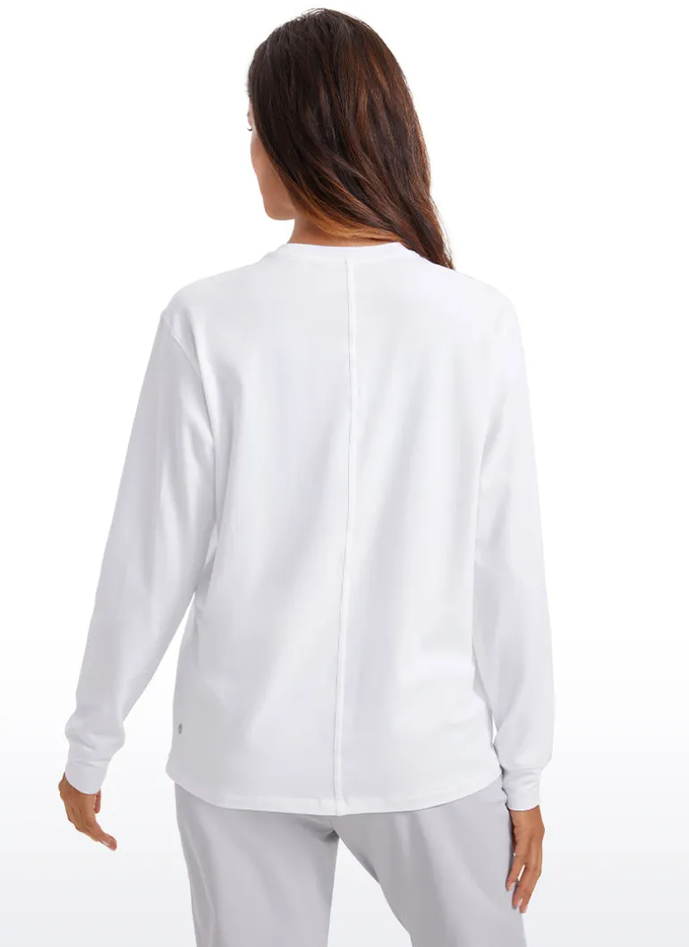 Pima Cotton Loose Fit Long Sleeve