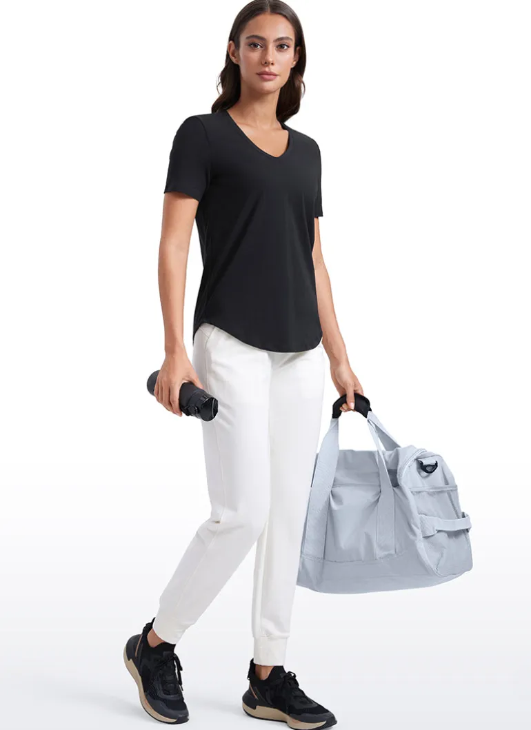 Pima Cotton Pro V Neck Short Sleeve